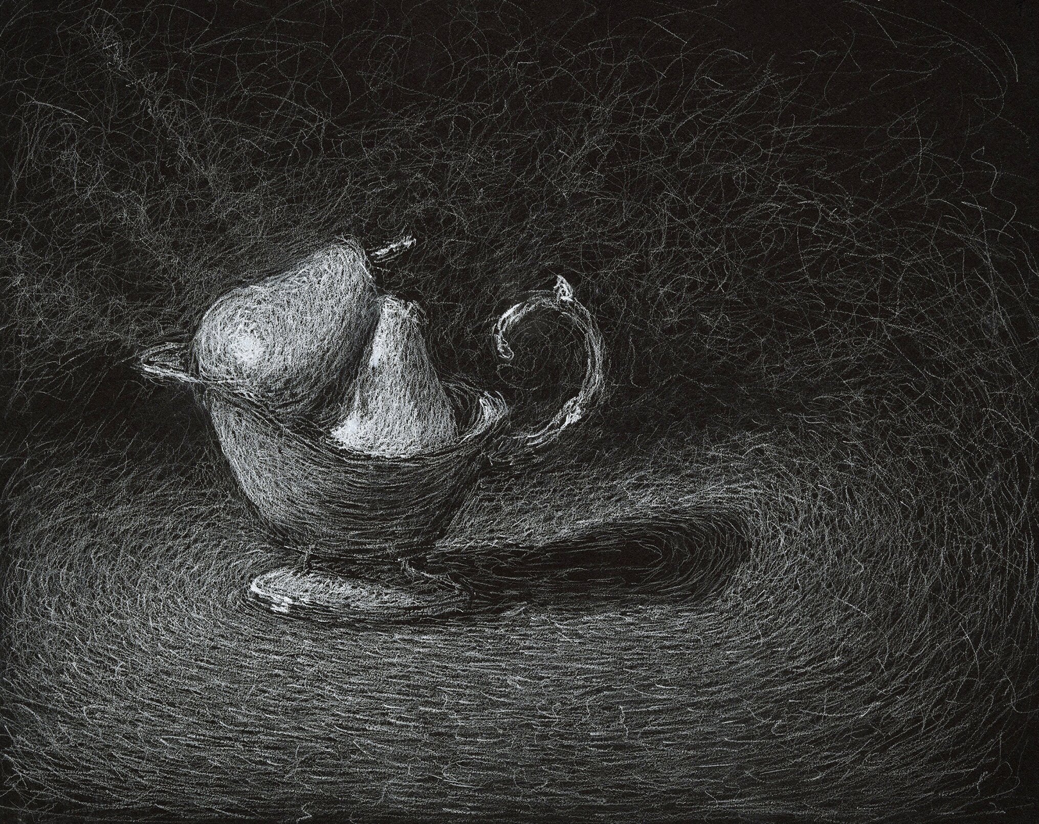 Cast Study — Charcoal on Toned Paper