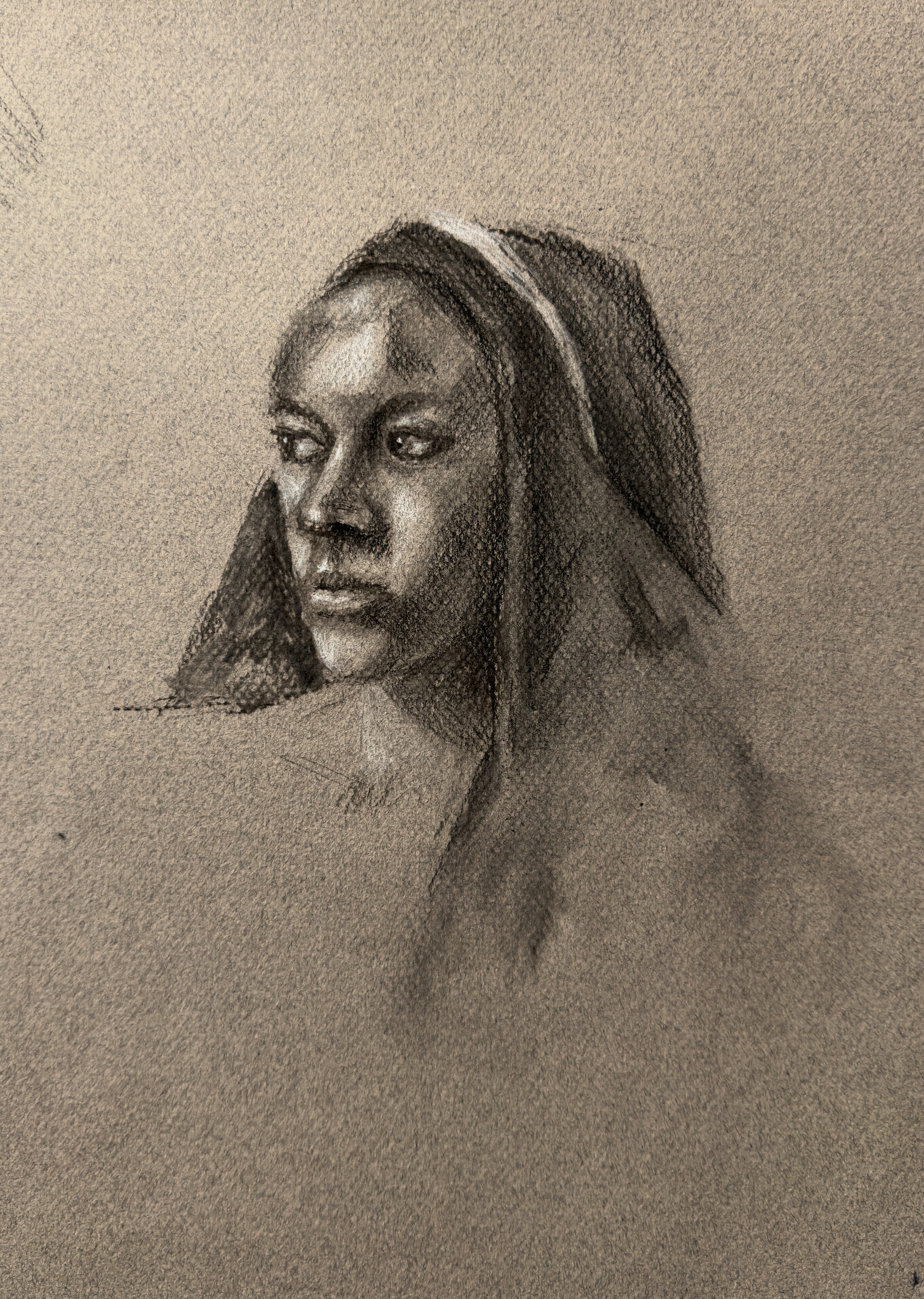 Live Model Study — Charcoal