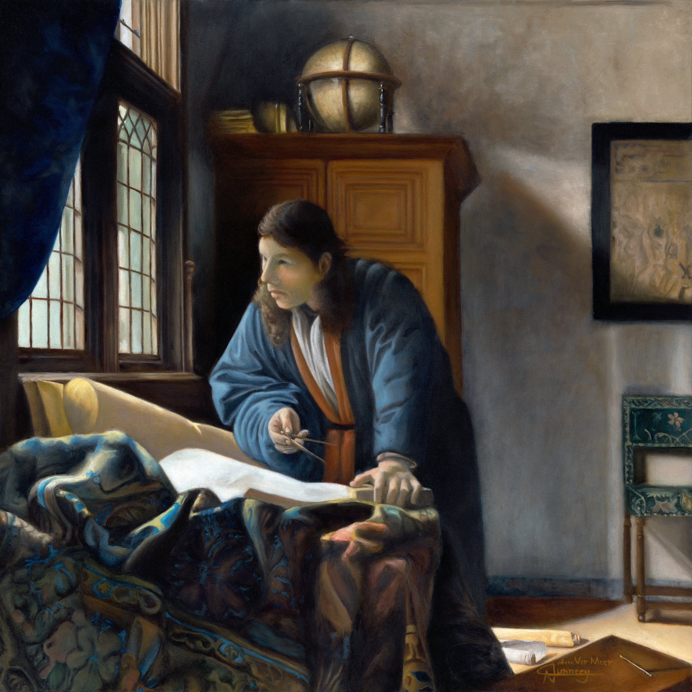 Master Copy of Vermeer's The Geographer